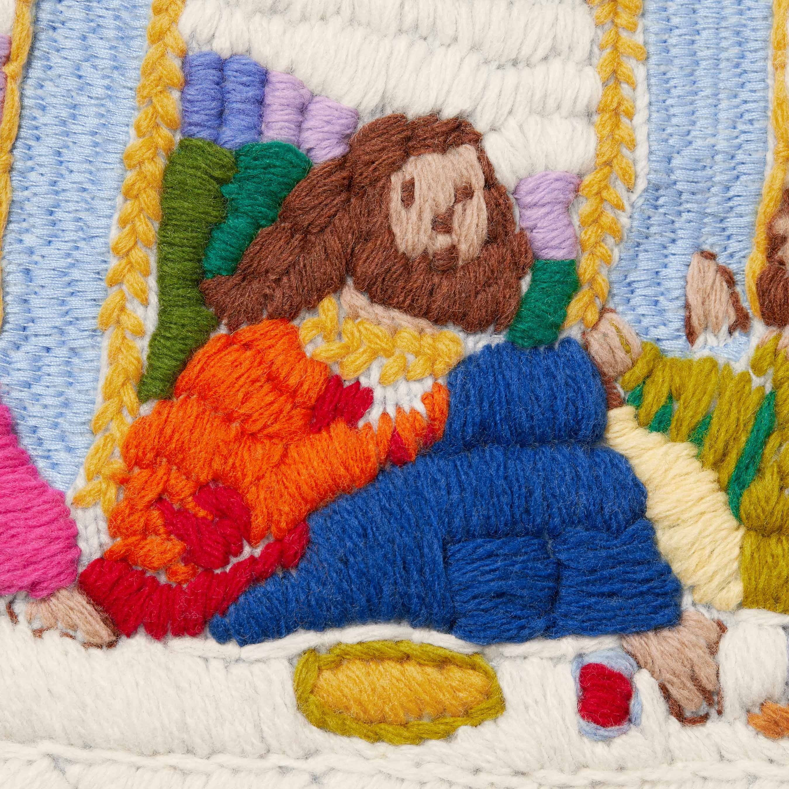 Last Supper Embroidered Zip Up Hooded Sweater view 8